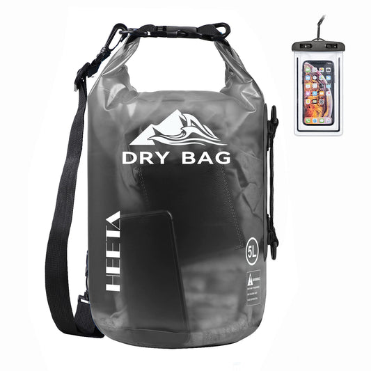 Waterproof Dry Bag for Men/Women, 5L/10L/20L/30L/40L Roll Top Lightweight Dry Storage Bag Backpack with Phone Case for Jet-Ski, Travel, Swimming, Boating, Kayaking, Camping and Beach